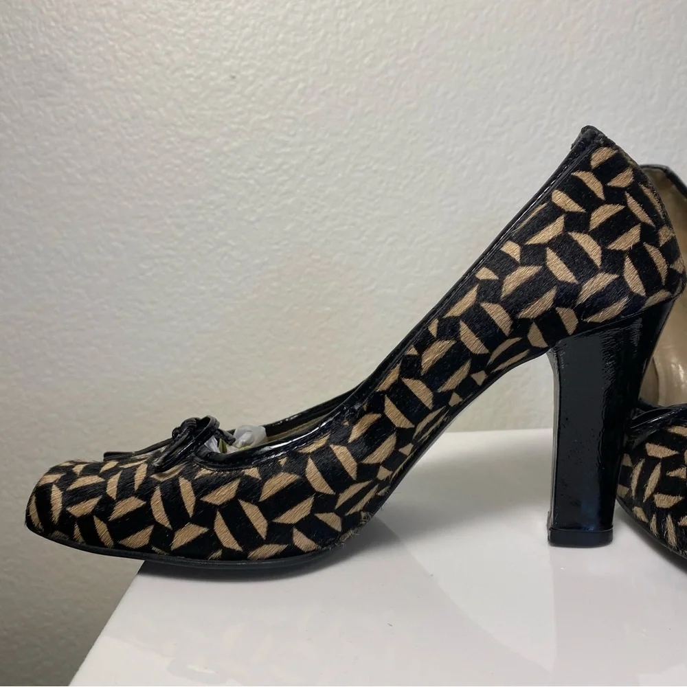Massimo Baldi Y2K Horsehair Pumps Handmade Italy Size 7.5